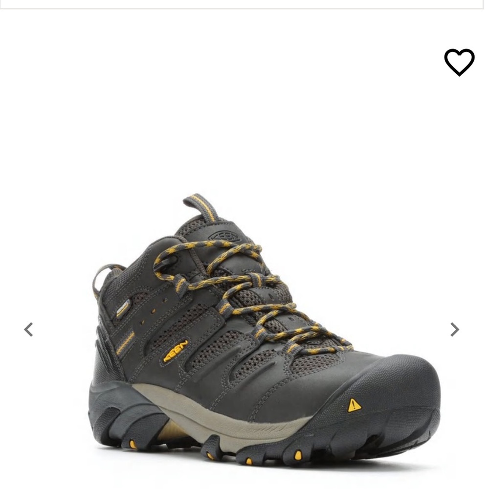 MEN'S KEEN UTILITY LANSING MID STEEL TOE WATERPROOF WORK BOOTS